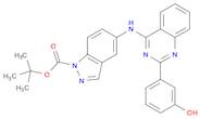 1H-Indazole-1-carboxylic acid, 5-[[2-(3-hydroxyphenyl)-4-quinazolinyl]aMino]-, 1,1-diMethylethyl e…