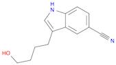 1H-Indole-5-carbonitrile, 3-(4-hydroxybutyl)-