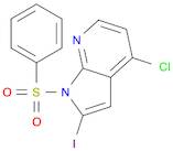 1-Benzenesulfonyl-4-chloro-2-iodo-7-azaindole