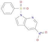 1H-Pyrrolo[2,3-b]pyridine, 5-nitro-1-(phenylsulfonyl)-