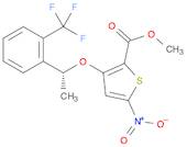 2-Thiophenecarboxylic acid, 5-nitro-3-[(1R)-1-[2-(trifluoroMethyl)phenyl]ethoxy]-, Methyl ester