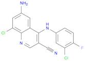 6-Amino-8-chloro-4-((3-chloro-4-fluorophenyl)amino)quinoline-3-carbonitrile