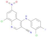 3-Quinolinecarbonitrile, 8-chloro-4-[(3-chloro-4-fluorophenyl)aMino]-6-nitro-