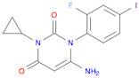 6-aMino-3-cyclopropyl-1-(2-fluoro-4-iodophenyl)pyriMidine-2,4(1H,3H)-dione