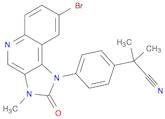 Benzeneacetonitrile, 4-(8-bromo-2,3-dihydro-3-methyl-2-oxo-1H-imidazo[4,5-c]quinolin-1-yl)-.α.,.α.…