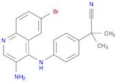 4-[(3-amino-6-bromo-4-quinolinyl)amino]-.α.,.α.-dimethyl-Benzeneacetonitrile