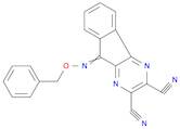 9H-INDENO[1,2-B]PYRAZINE-2,3-DICARBONITRILE, 9-[(PHENYLMETHOXY)IMINO]-