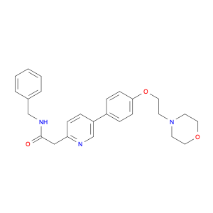 2-Pyridineacetamide,5-[4-[2-(4-morpholinyl)ethoxy]phenyl]-N-(phenylmethyl)-