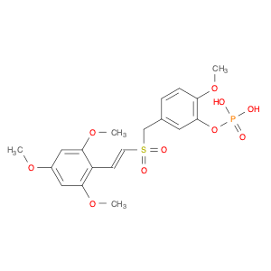 Phenol, 2-Methoxy-5-[[[(1E)-2-(2,4,6-triMethoxyphenyl)ethenyl]sulfonyl]Methyl]-, 1-(dihydrogen pho…