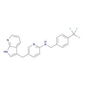 5-(1H-Pyrrolo[2,3-b]pyridin-3-ylmethyl)-N-[[4-(trifluoromethyl)phenyl]methyl]-2-pyridinamine