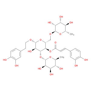 2-(3,4-Dihydroxyphenyl)ethyl 3-O,6-O-bis(α-L-rhamnopyranosyl)-4-O-[(E)-3-(3,4-dihydroxyphenyl)pr...