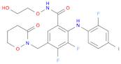 3,4-difluoro-2-(2-fluoro-4-iodophenylaMino)-N-(2-hydroxyethoxy)-5-((3-oxoMorpholino)Methyl)benzaMi…