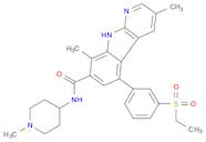 5-[3-(Ethylsulfonyl)phenyl]-3,8-dimethyl-N-(1-methyl-4-piperidinyl)-9H-pyrido[2,3-b]indole-7-car...