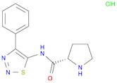 2-Pyrrolidinecarboxamide, N-(4-phenyl-1,2,3-thiadiazol-5-yl)-, monohydrochloride, (2S)- (9CI)