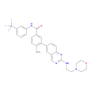 4-Methyl-3-[2-[[2-(4-morpholinyl)ethyl]amino]-6-quinazolinyl]-N-[3-(trifluoromethyl)phenyl]benzami…