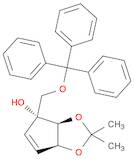 4H-Cyclopenta-1,3-dioxol-4-ol, 3a,6a-dihydro-2,2-diMethyl-4-[(triphenylMethoxy)Methyl]-, (3aS,4R...