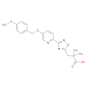 3-(3-(5-((4-METHOXYBENZYL)OXY)PYRIDIN-2-YL)-1,2,4-OXADIAZOL-5-YL)-2,2-DIMETHYLPROPANOIC ACID