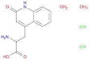 4-Quinolinepropanoic acid, α-amino-1,2-dihydro-2-oxo-, dihydrochloride, dihydrate