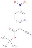 tert-butyl 2-cyano-2-(5-nitropyridin-2-yl)acetate