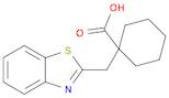 1-(1,3-BENZOTHIAZOL-2-YLMETHYL)CYCLOHEXANECARBOXYLIC ACID