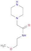 N-(2-Methoxyethyl)-2-piperazin-1-ylacetamide