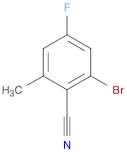 2-BROMO-4-FLUORO-6-METHYLBENZONITRILE