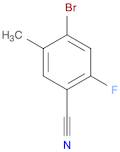 4-BROMO-2-FLUORO-5-METHYLBENZONITRILE