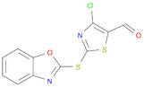 4-CHLORO-2-(2-BENZOXAZOLYLTHIO)-5-THIAZOLECARBOXALDEHYDE