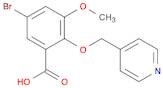 5-BROMO-3-METHOXY-2-(PYRIDIN-4-YLMETHOXY)BENZOIC ACID