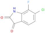 6-Chloro-7-fluoro-1H-indole-2,3-dione