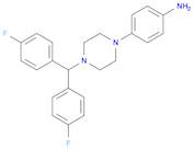 4-(4-[BIS(4-FLUOROPHENYL)METHYL]PIPERAZIN-1-YL)PHENYLAMINE