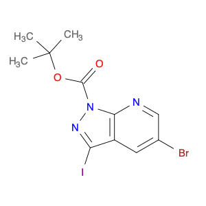 1H-Pyrazolo[3,4-b]pyridine-1-carboxylic acid, 5-broMo-3-iodo-, 1,1-diMethylethyl ester