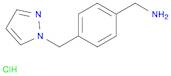 1-[4-(AMINOMETHYL)BENZYL]-1H-PYRAZOLE HYDROCHLORIDE, TECH4-(1H-PYRAZOL-1-YLMETHYL)BENZYLAMINE HYDR…