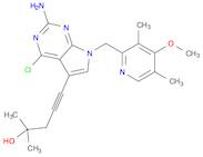 5-[2-Amino-4-chloro-7-[(4-methoxy-3,5-dimethyl-2-pyridinyl)methyl]-7H-pyrrolo[2,3-d]pyrimidin-5-...