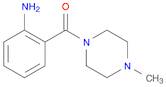 1-Methyl-4-[2-amino]benzoyl piperazine