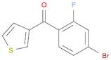 3-(4-BROMO-2-FLUOROBENZOYL)THIOPHENE