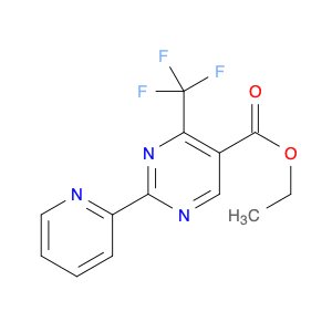 ethyl 2-(2-pyridinyl)-4-(trifluoromethyl) -5-pyrimidinecarboxylate