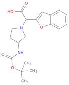 BENZOFURAN-2-YL-(3-BOC-AMINO-PYRROLIDIN-1-YL)-ACETIC ACID