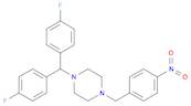 1-[BIS(4-FLUOROPHENYL)METHYL]-4-(4-NITROBENZYL)PIPERAZINE