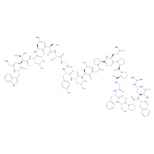 GLY-TRP-THR-LEU-ASN-SER-ALA-GLY-TYR-LEU-LEU-GLY-PRO-GLN-PRO-PRO-GLY-PHE-SER-PRO-PHE-ARG-NH2