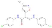 N-(4-Chlorophenyl)-3-((4-chlorophenyl)amino)-2-(3-methylisoxazol-5-yl)acrylamide