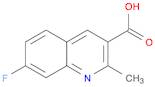 7-FLUORO-2-METHYLQUINOLINE-3-CARBOXYLIC ACID