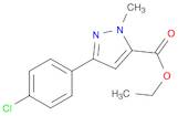 ETHYL 3-(4-CHLOROPHENYL)-1-METHYL-1H-PYRAZOLE-5-CARBOXYLATE