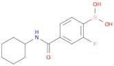 (4-(Cyclohexylcarbamoyl)-2-fluorophenyl)boronic acid