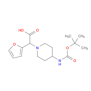 2-(4-Boc-aminopiperidin-1-yl)-2-(furan-2-yl)acetic acid