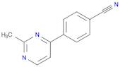 4-(2-methylpyrimidin-4-yl)benzonitrile