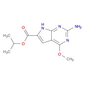 Isopropyl 2-amino-4-methoxy-7H-pyrrolo[2,3-d]pyrimidine-6-carboxylate