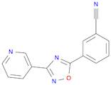 3-(3-(pyridin-3-yl)-1,2,4-oxadiazol-5-yl)benzonitrile