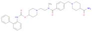 1-(2-(3-((4-carbamoylpiperidin-1-yl)methyl)-N-methylbenzamido)ethyl)piperidin-4-yl [1,1'-biphenyl]…