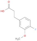 3-(4-fluoro-3-methoxyphenyl)propanoic acid